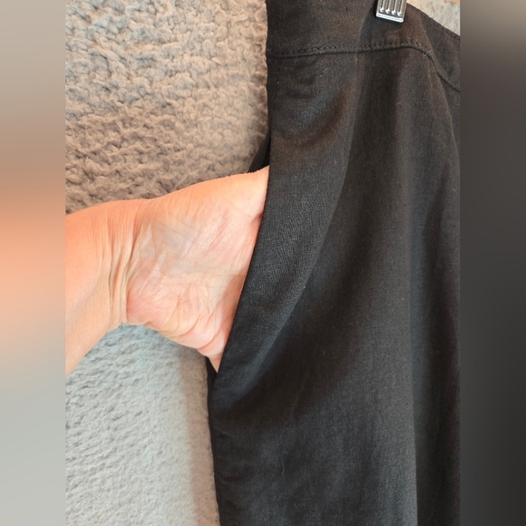 Tresure-Bond Womens Midi Skirt Sz XL Linen Blend Lined Pockets Front Button - Picture 8 of 11